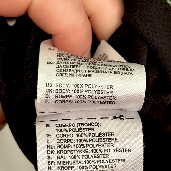 Men’s Golf Polo Adidas Size L Black and Neon Green - Picture 5 of 5